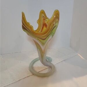 Abstract Glass‎ Sculpture in Multicolor